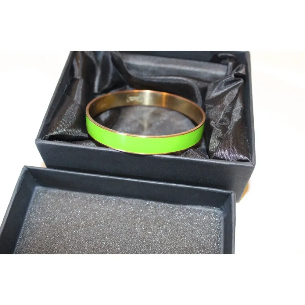 Kate Spade Green/Gold: "Grass is Always Greener" Bangle Bracelet - Picture 2 of 6
